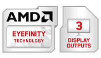 Download AMD Eyefinity Technology with 3 Display Outputs Modifier Logo