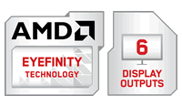 Download AMD Eyefinity Technology with 6 Display Outputs Modifier Logo